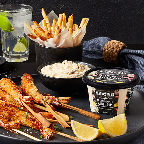 Crispy Fried Prawn Skewers