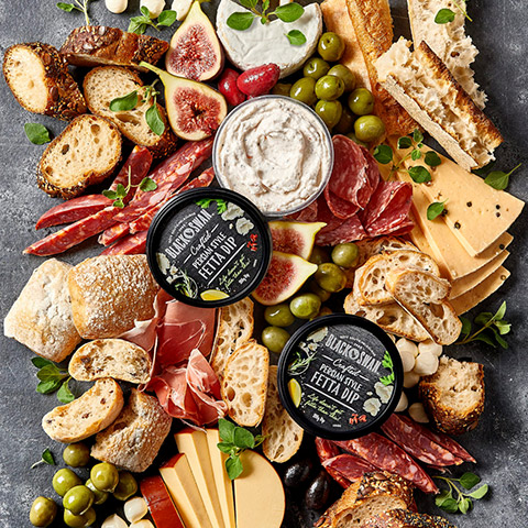 Persian Fetta Dip Charcuterie Board