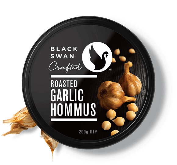 Roasted Garlic Hommus Black Swan Dip