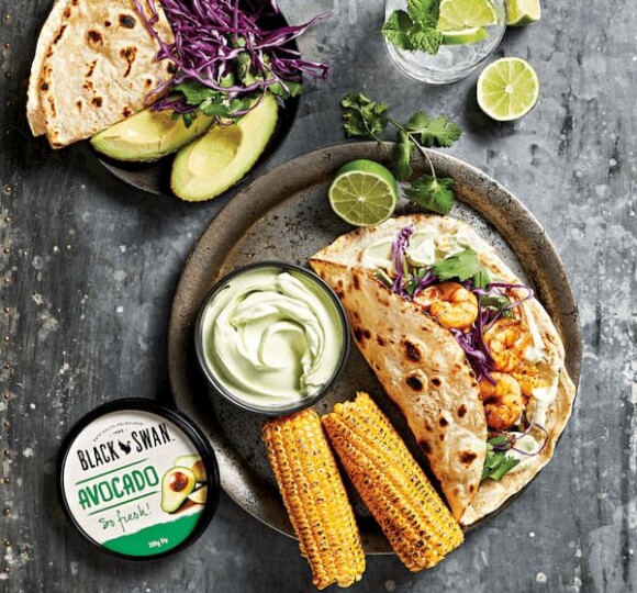 BBQ Prawn Tortillas | Black Swan