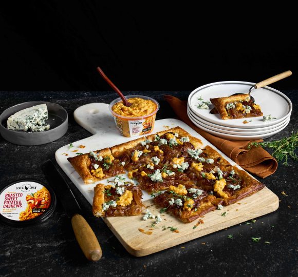 Caramelised Onion Tart with Blue Cheese | Black Swan