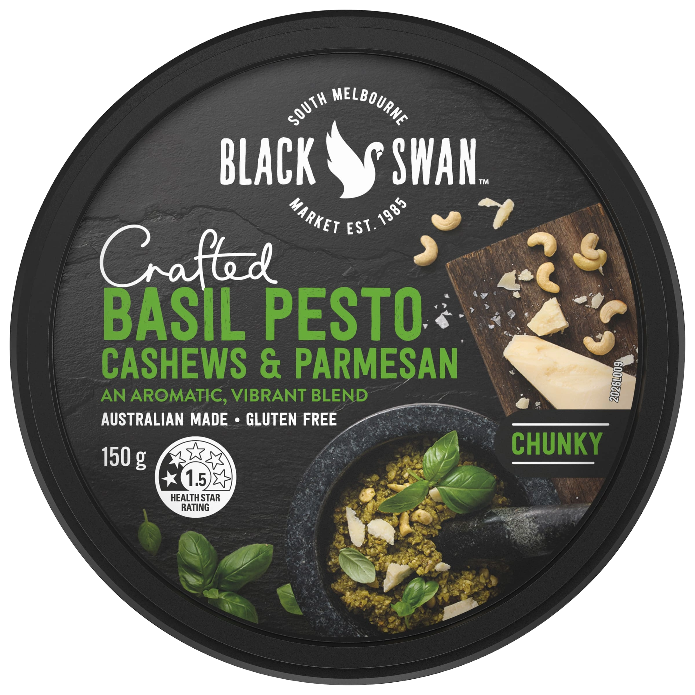 Basil Pesto Cashews and Parmesan