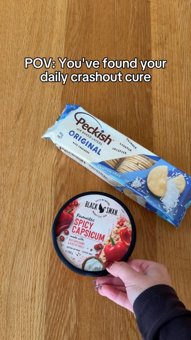 Apologies for how I acted before I remembered I had a Black Swan Spicy Capsicum dip in the fridge.